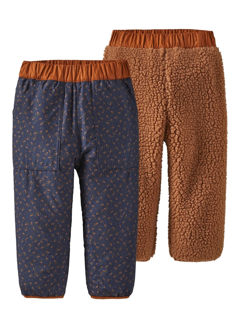 Patagonia Baby Quilted Puff Reversible Tribbles Pant Joggers Shooting Star.